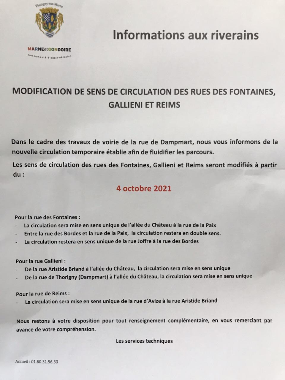 2021 10 04 nouveaux sens de circulation commentaires
