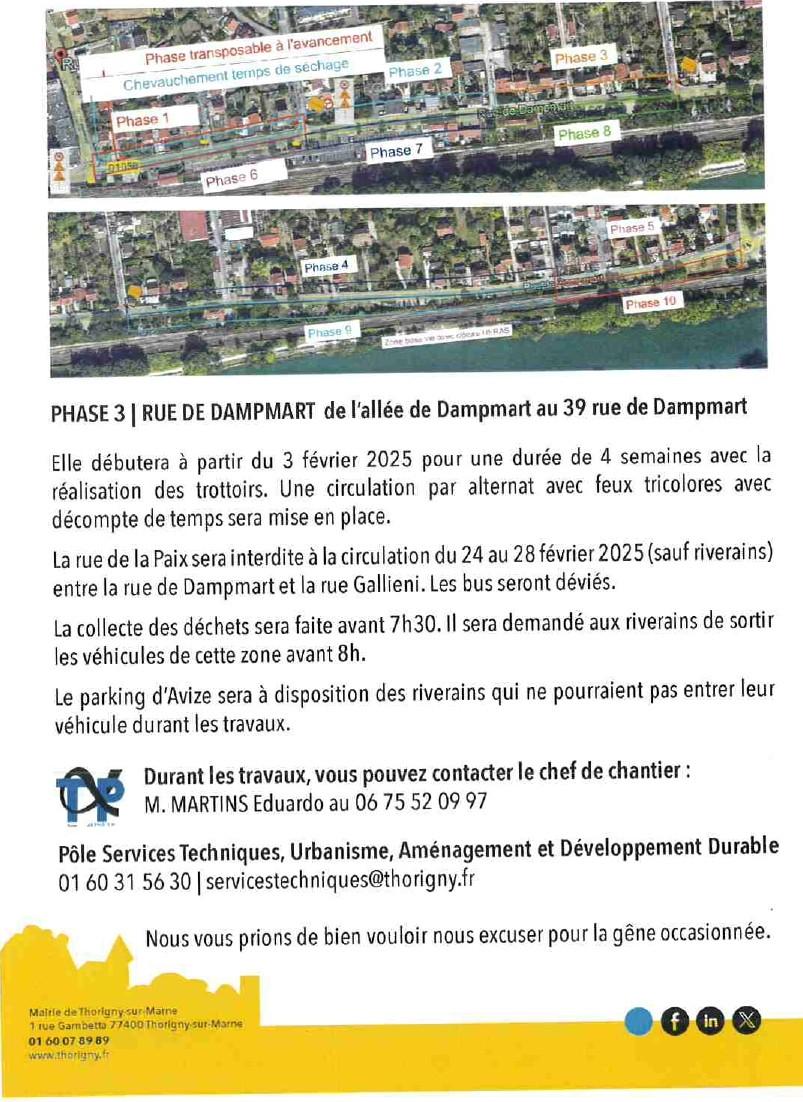 Info dampmart phase 3